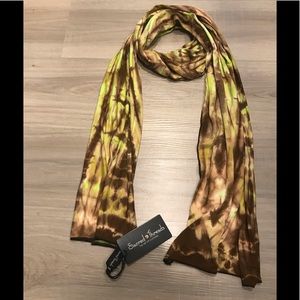 218153 BL/OR Sacred Threads Scarf/Headwrap/Belt